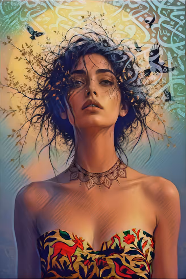 digital art: A Crown of Unwritten Poems