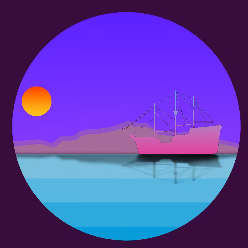 Boat on the sea #15