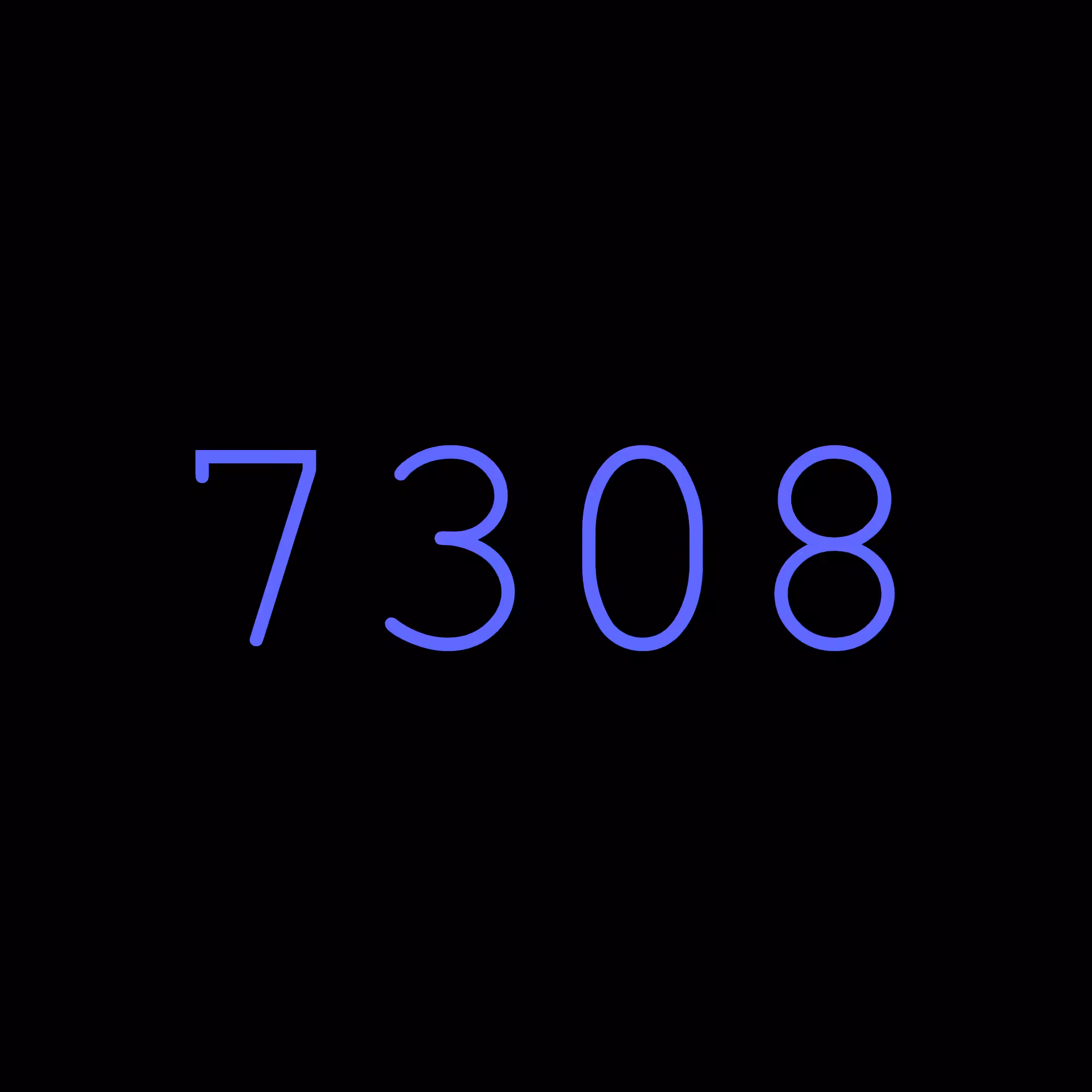 7308