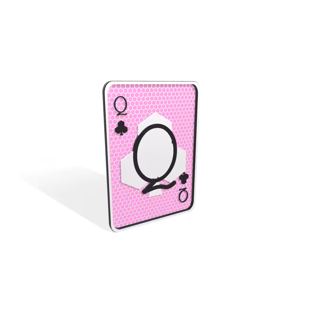 Queen of Clubs : Tezicana Playing Cards