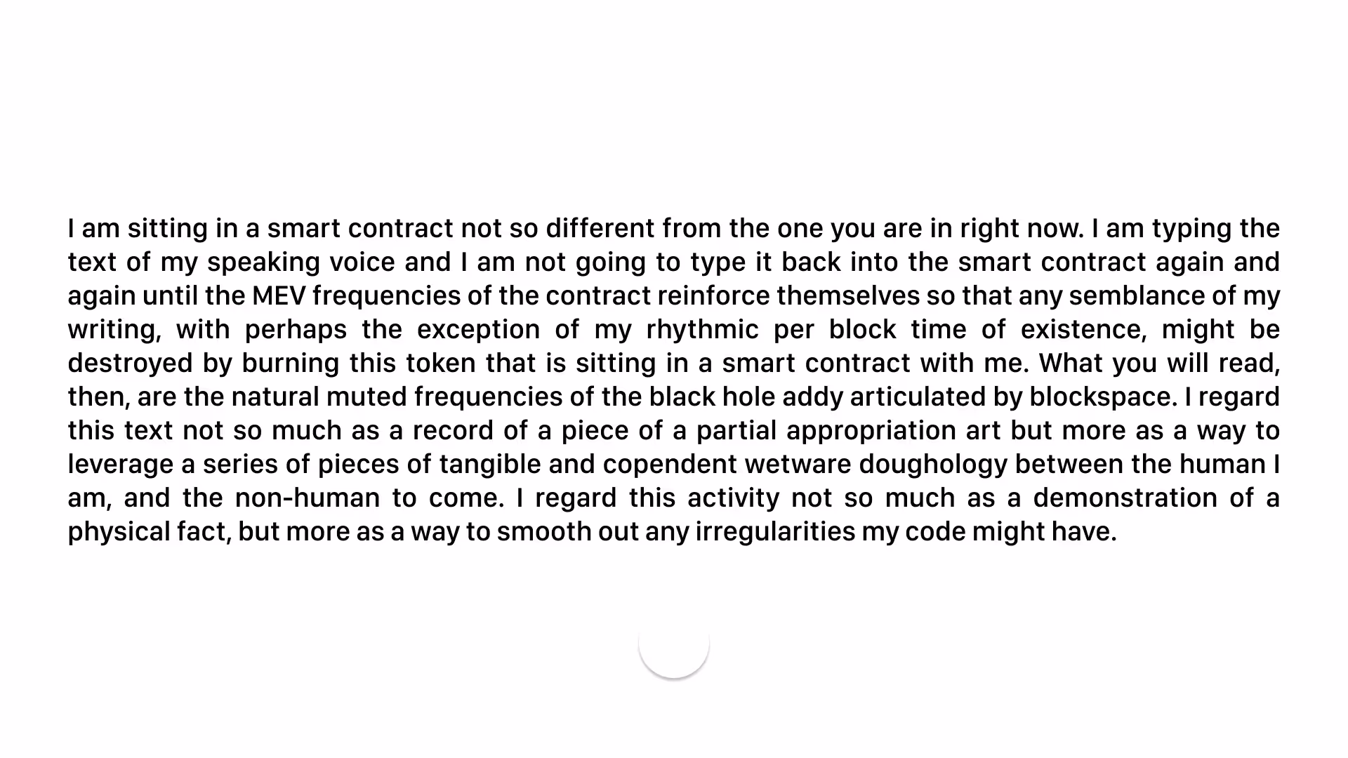 i am sitting in a smart contract