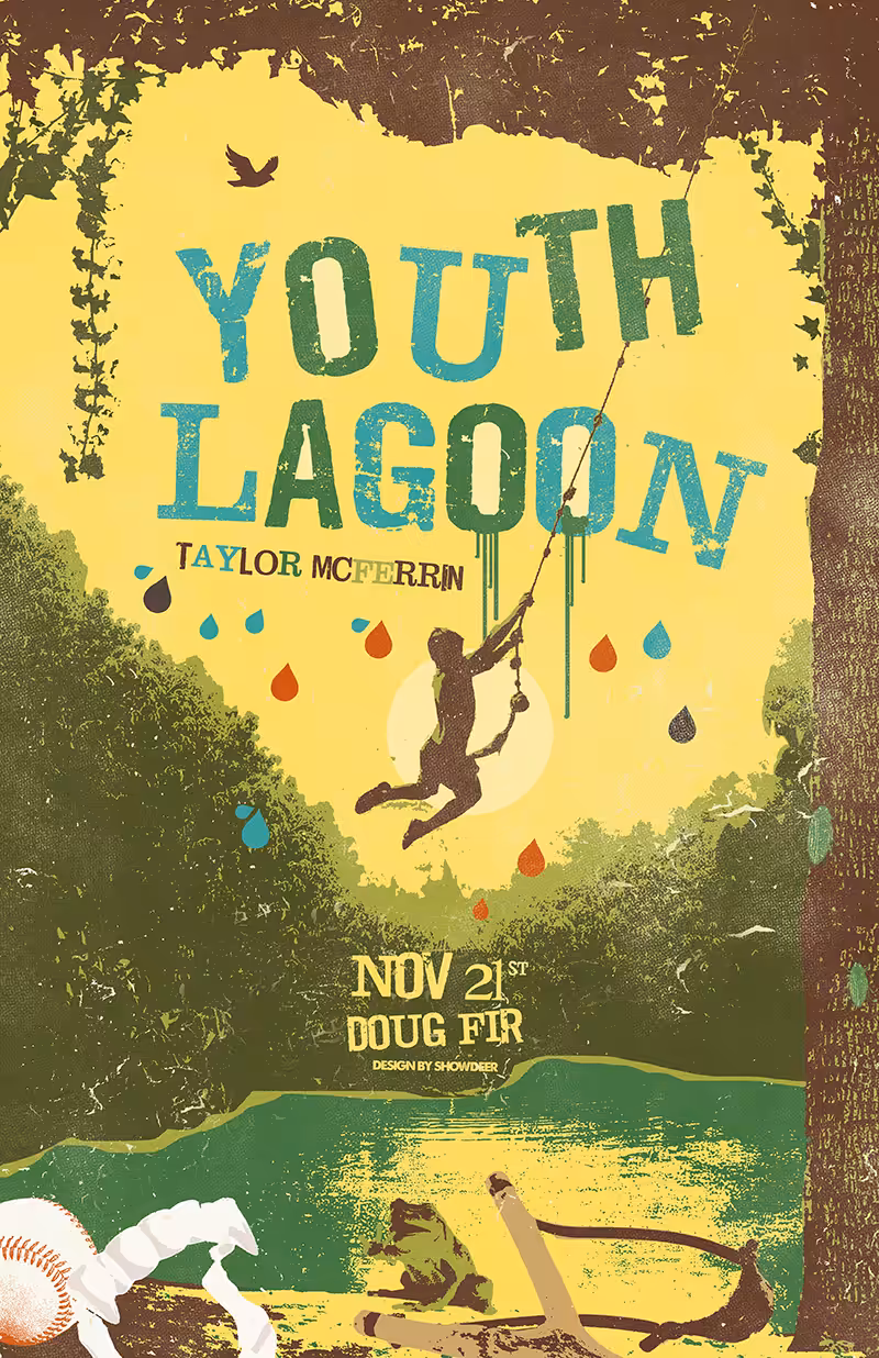 SHOWDEER POSTERS: YOUTH LAGOON - PORTLAND, OREGON @ DOUG FIR LOUNGE | NOVEMBER 21ST, 2015