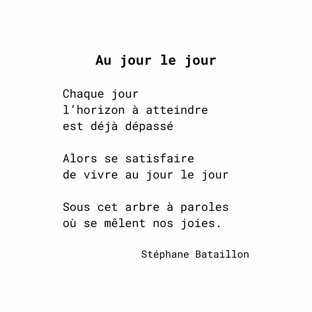 Au jour le jour