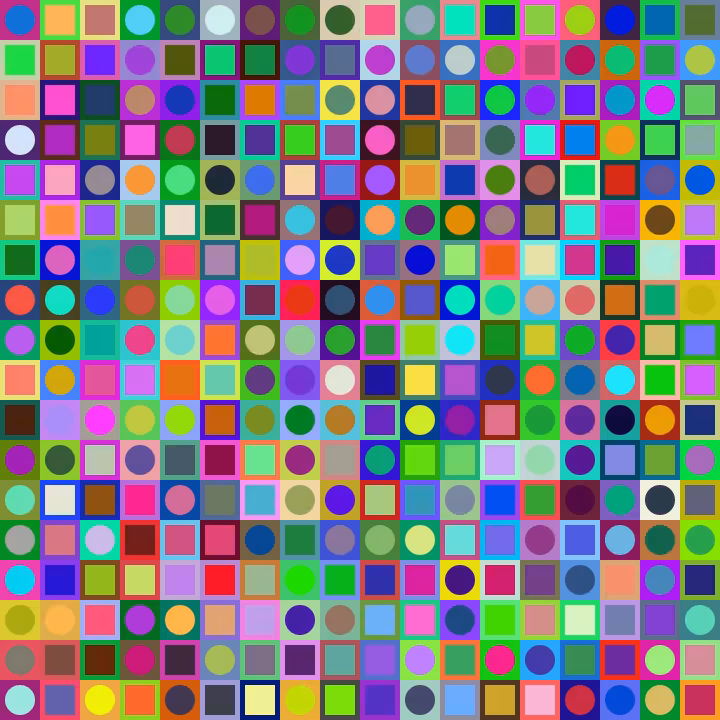 Square Dot Composition #180