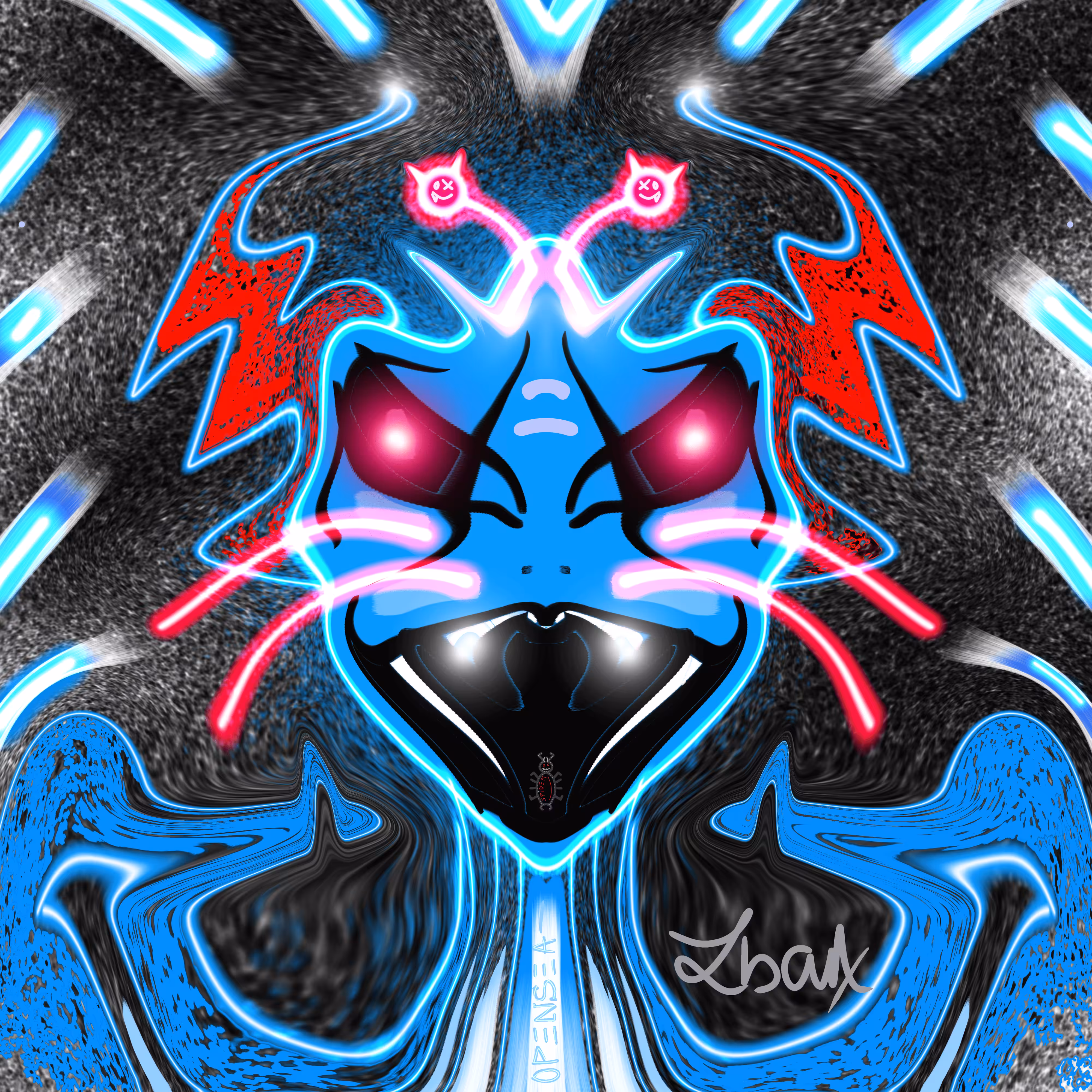 The neon dragon by Iban