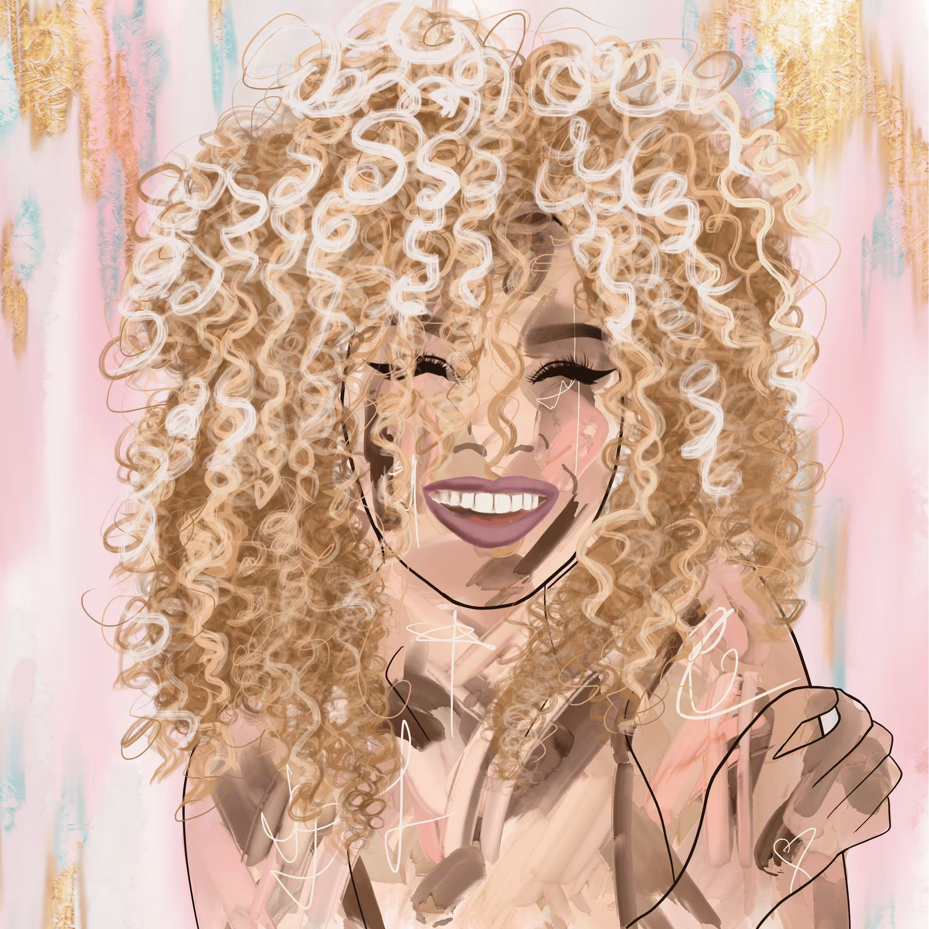 Curly Goddess #007