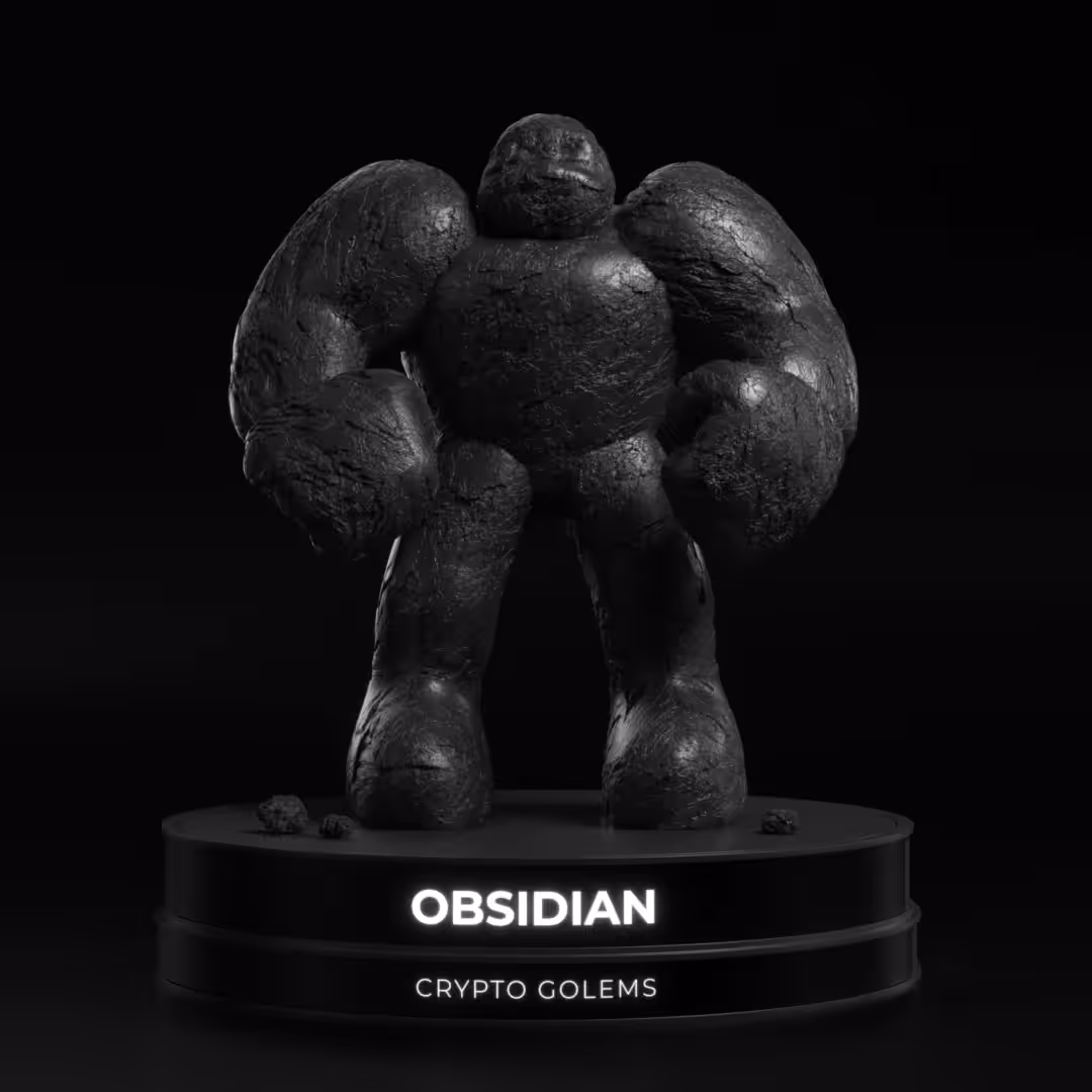 #001 Obsidian Golem