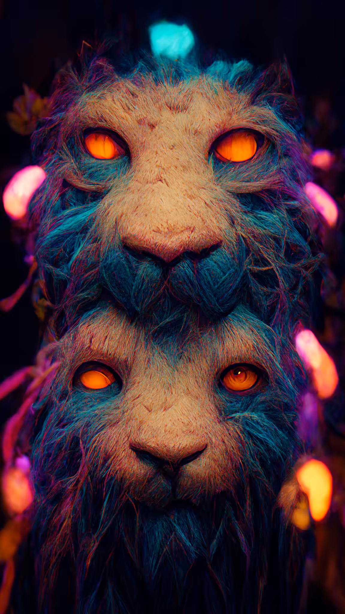 Psychedelic Lion