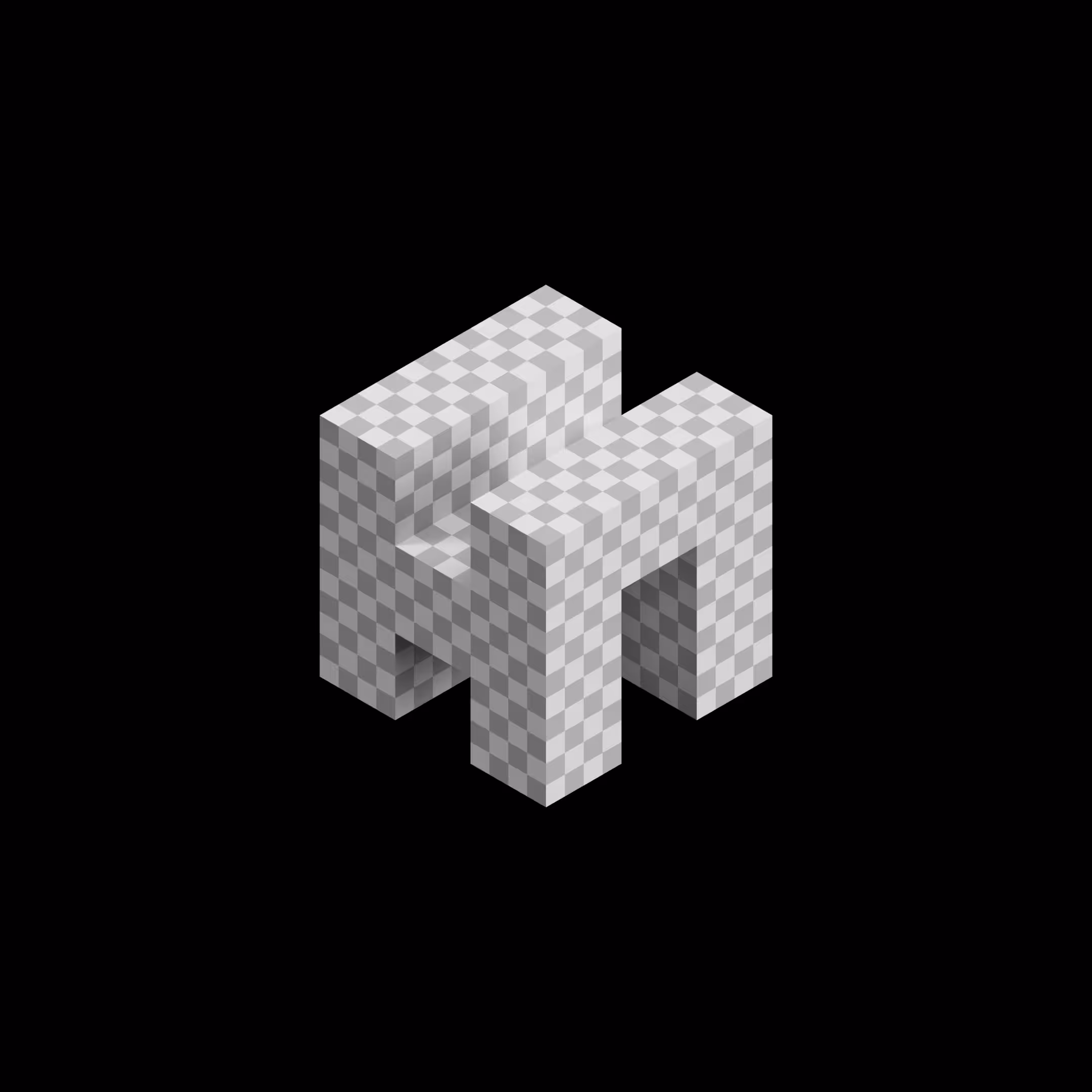 Isometric HeN Token: Transparent Variant