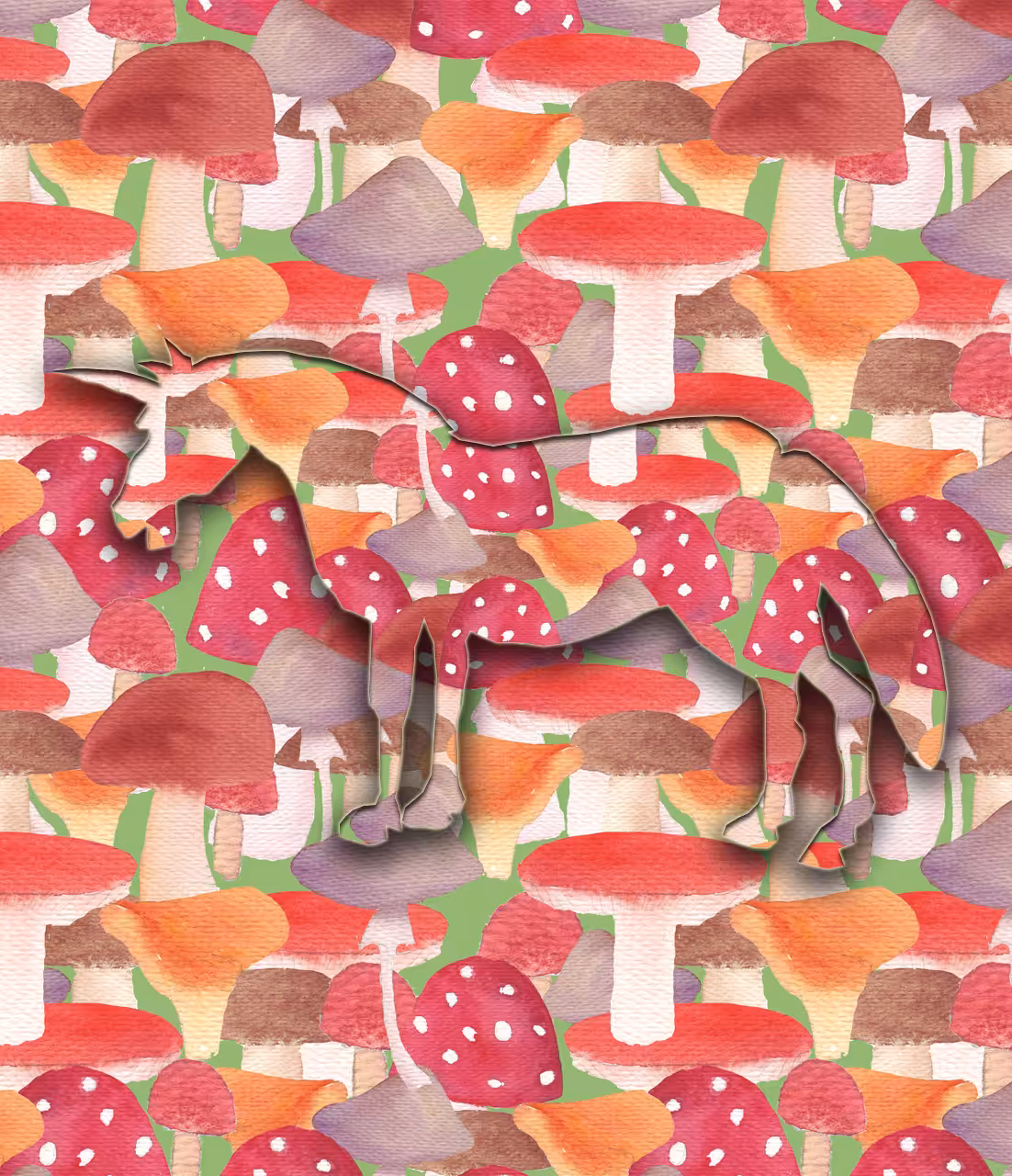 Mushrooms for the Unicorn of Happiness