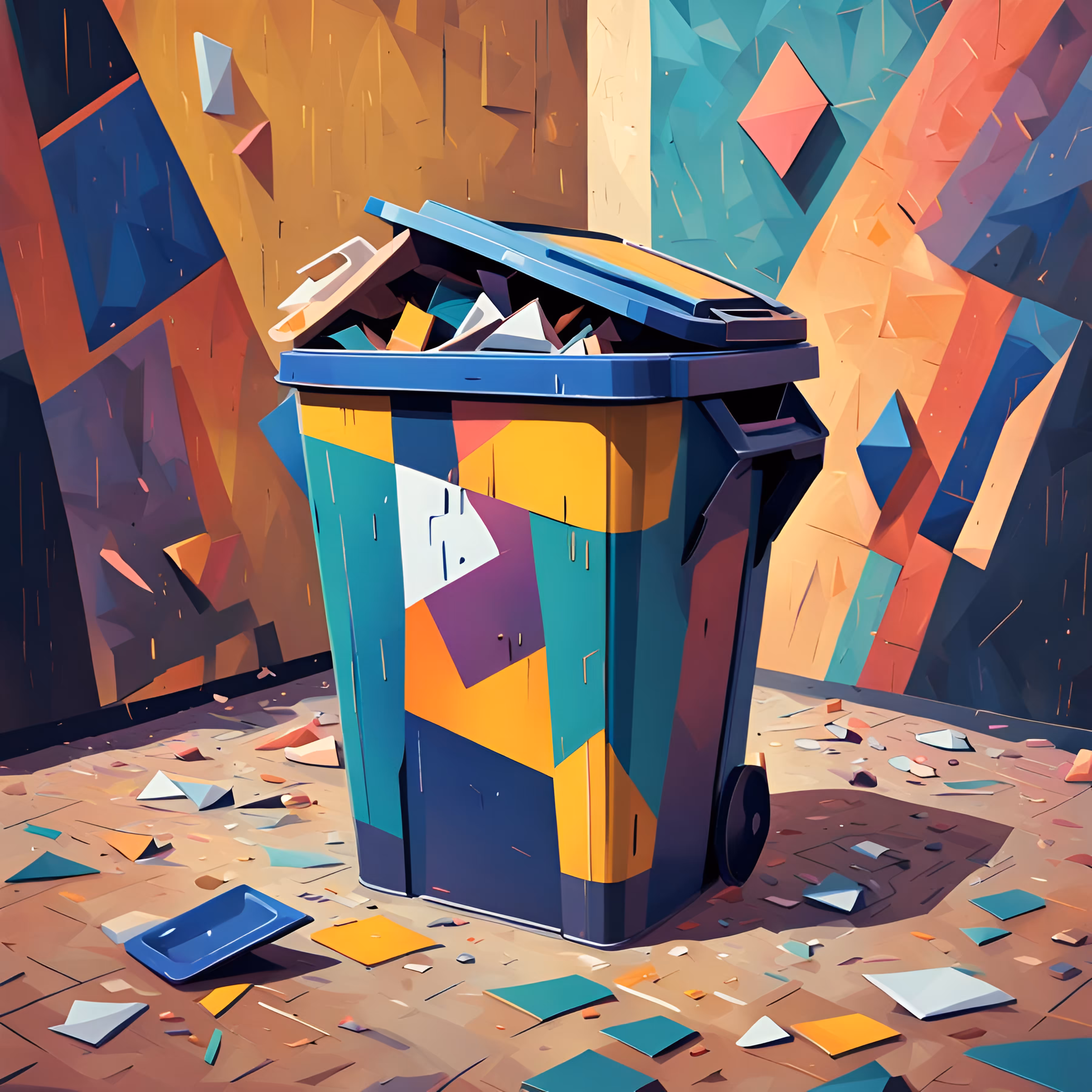  trashyglitch: Cubism Trash