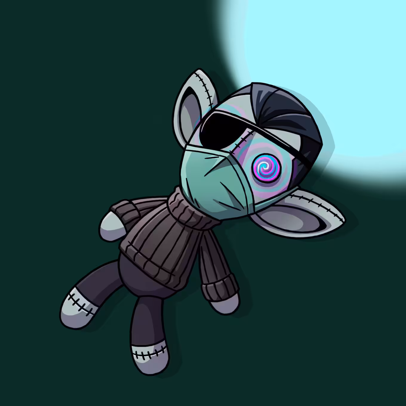 #2802 Sneaky Vampire Teddy