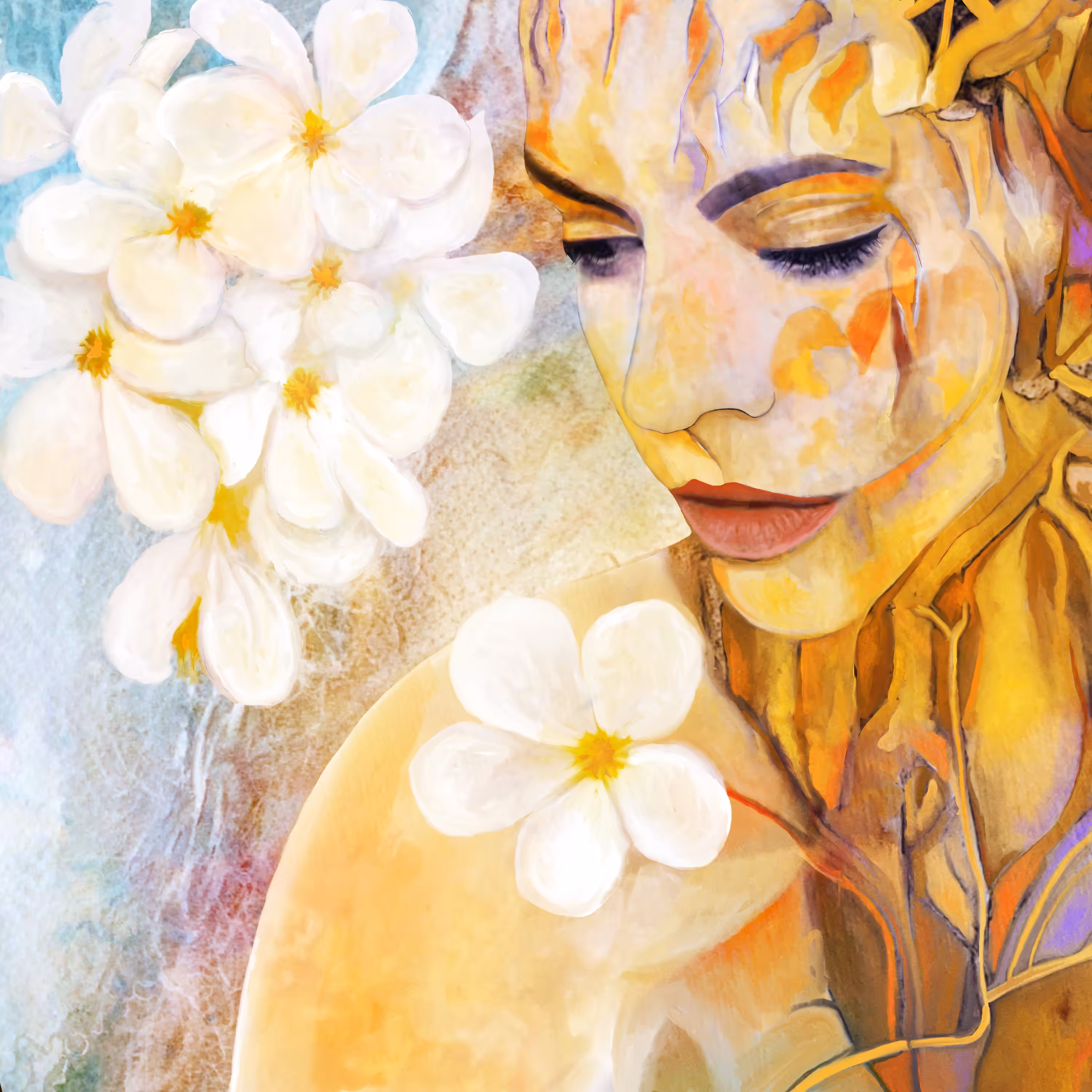 "White flowers"