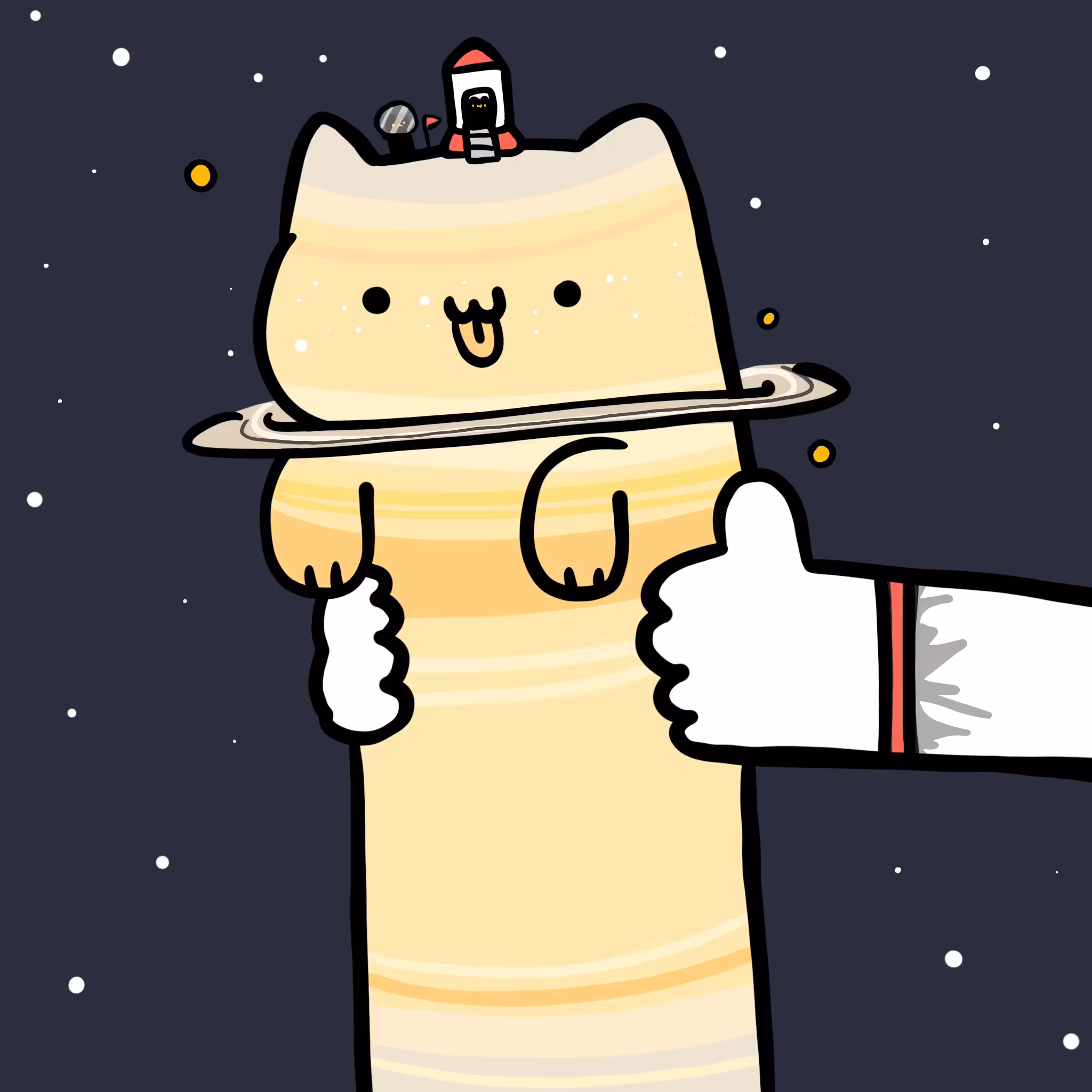 Long Long Saturn Cat #0178