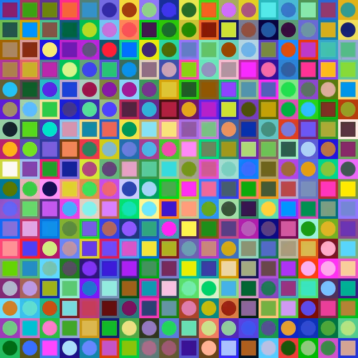 Square Dot Composition #61