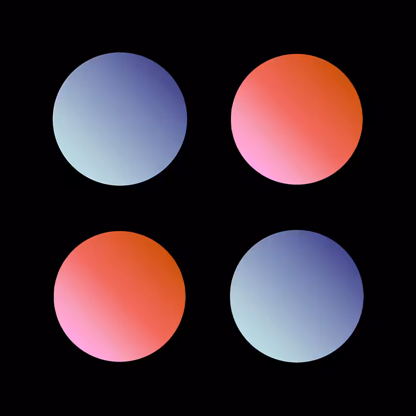 Four Blue Red Circle