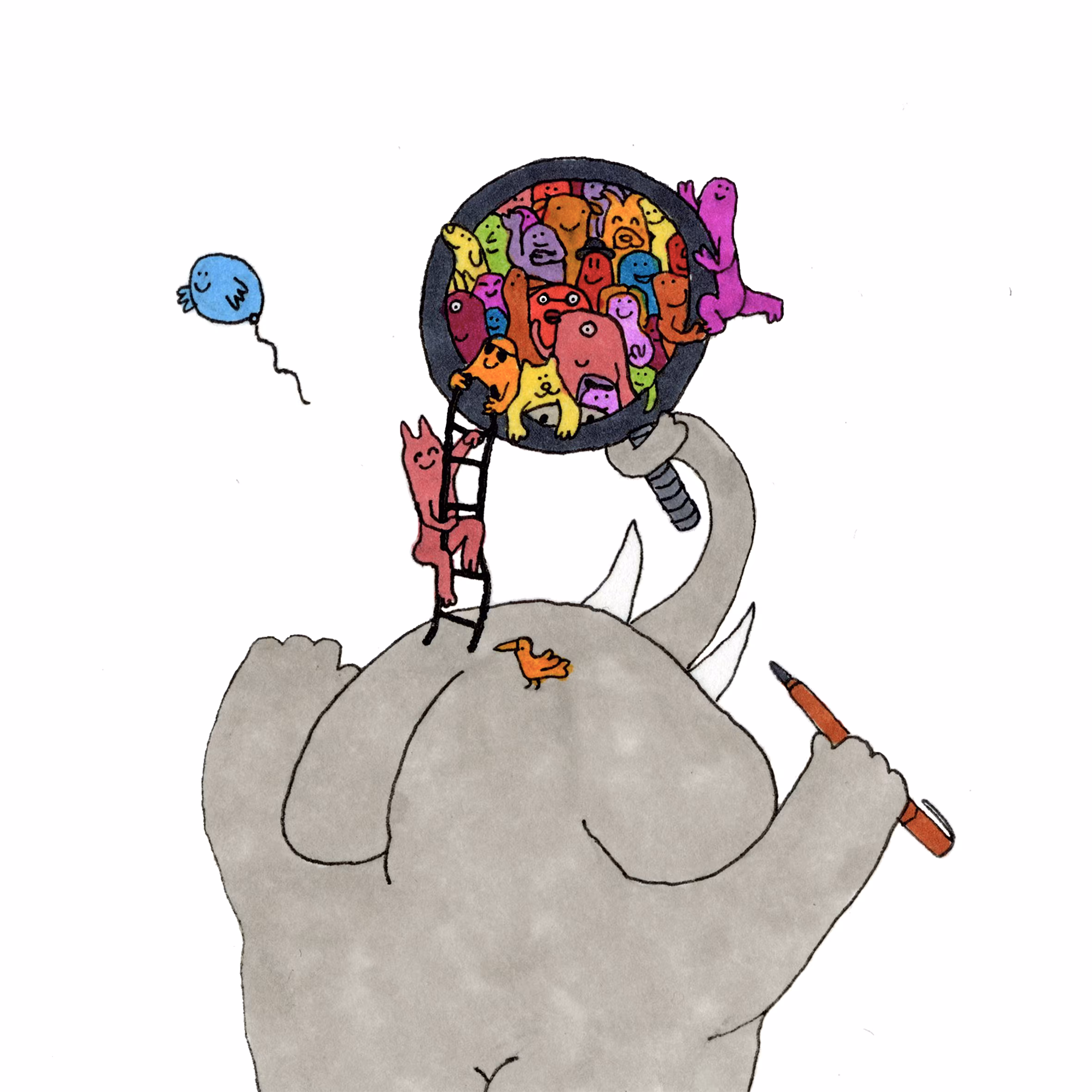 🐘🪞👀: Followers Escape