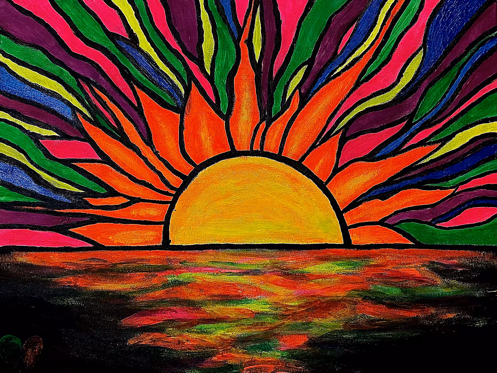 rainbow sunset