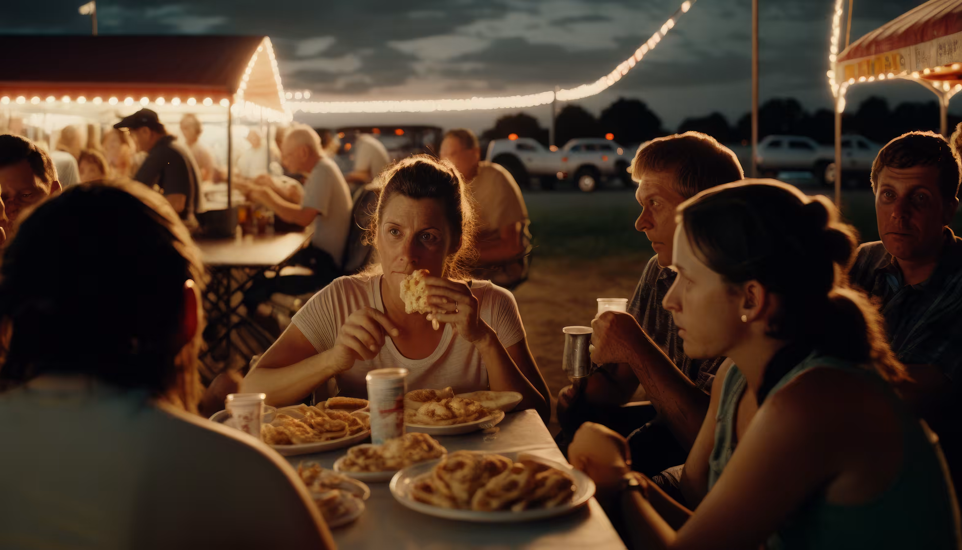 Fried food and fam
