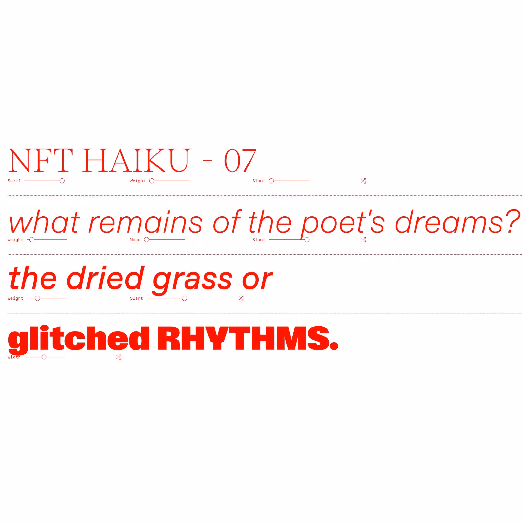 NFT HAIKU - 07