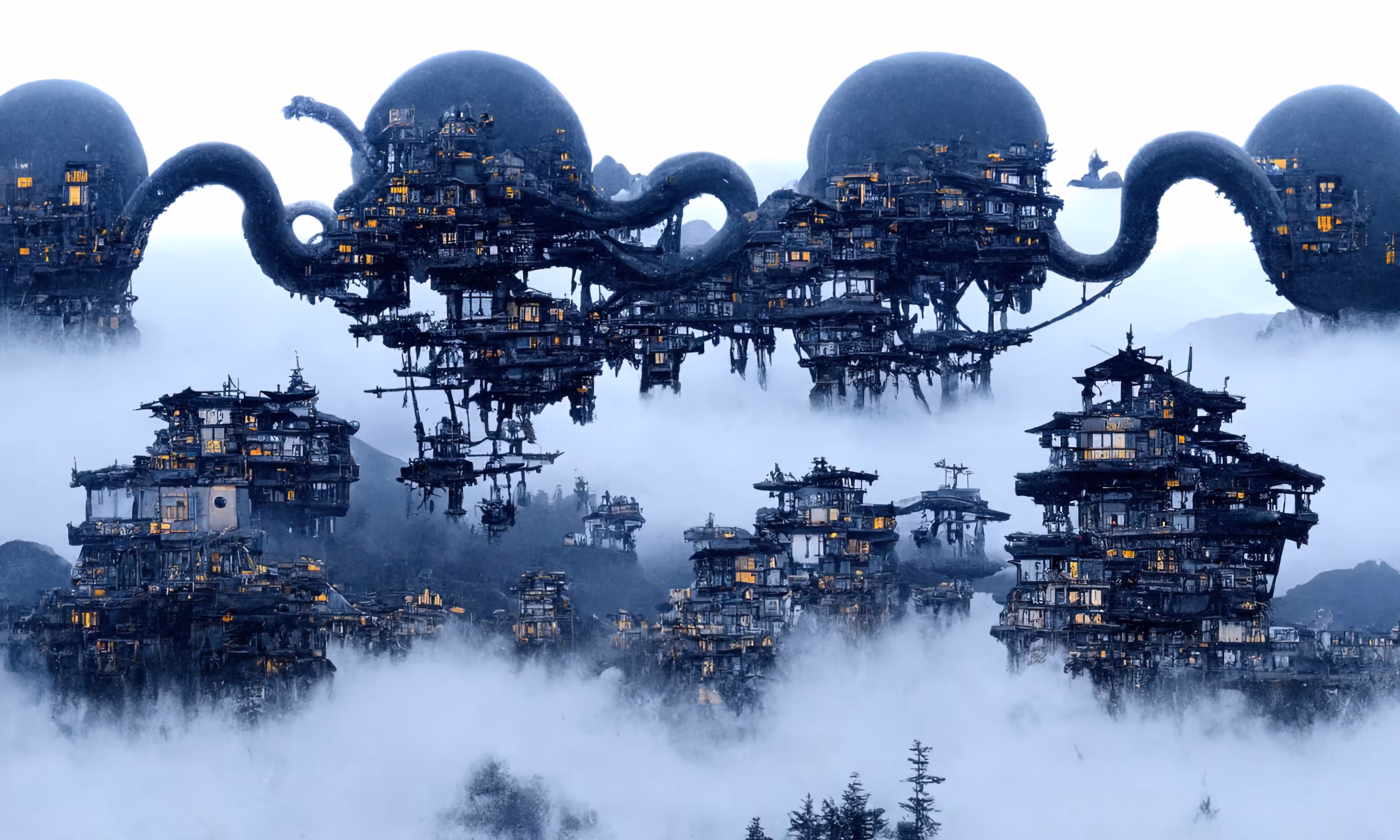 Diffused Arch: Floating Buildings 11