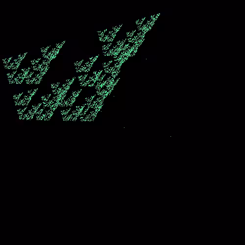 abstract random pixel and color