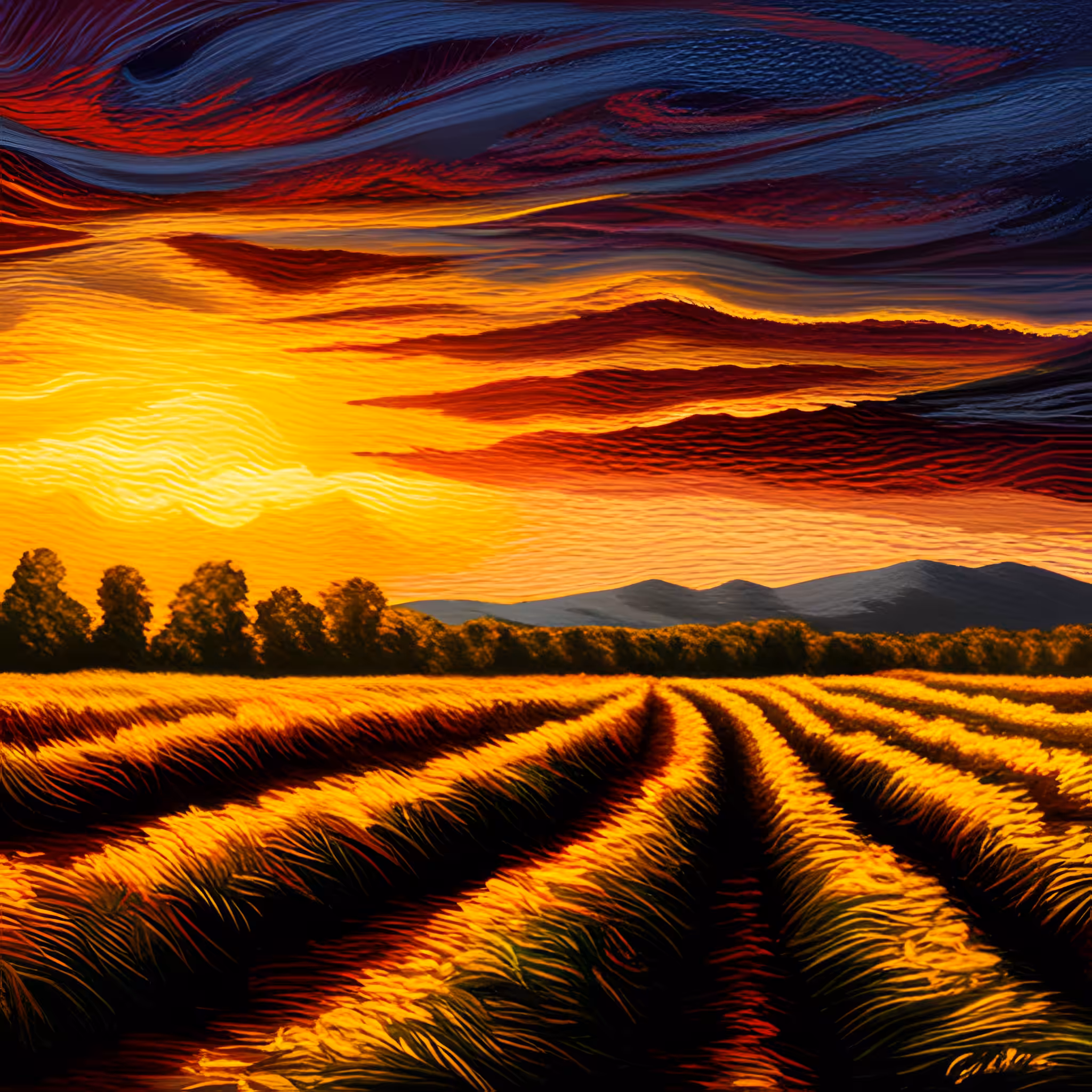 Serenity #64 - Coucher de Soleil sur le Terrain