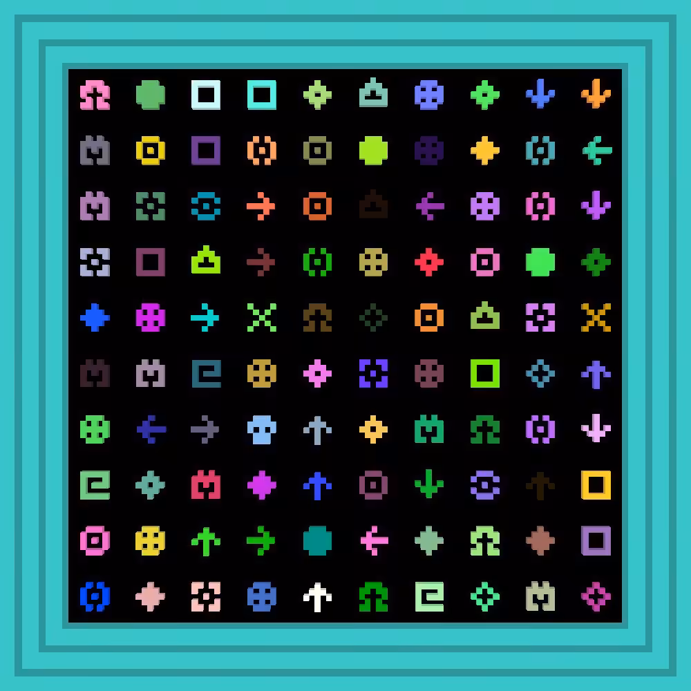 artifact quest :: Procedural Symbols #70/1000