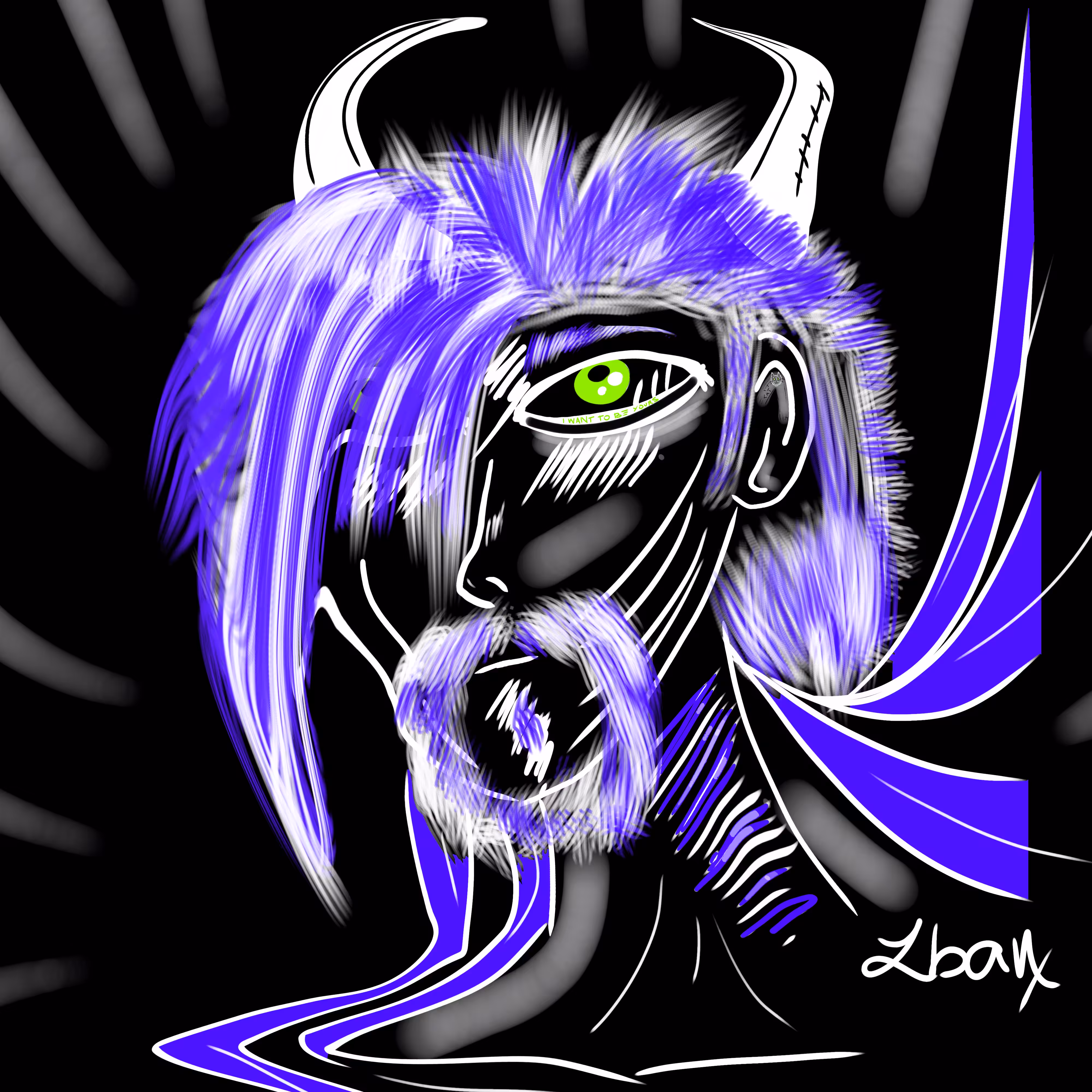 The Blue Man by Iban