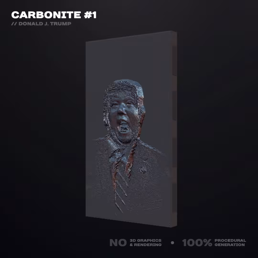 Carbonite #1 - Donald J. Trump // Procedural Generation