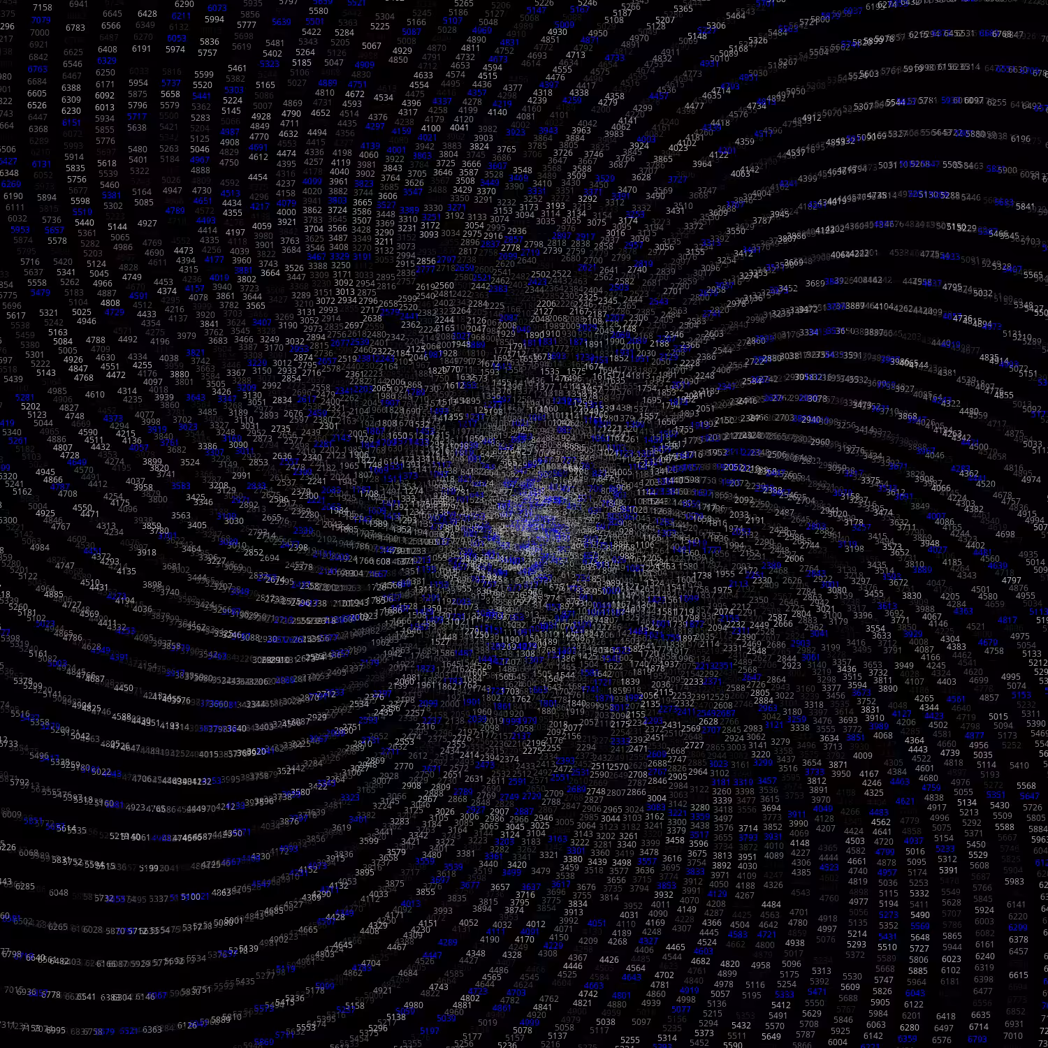 Polar Plot of Numbers #85