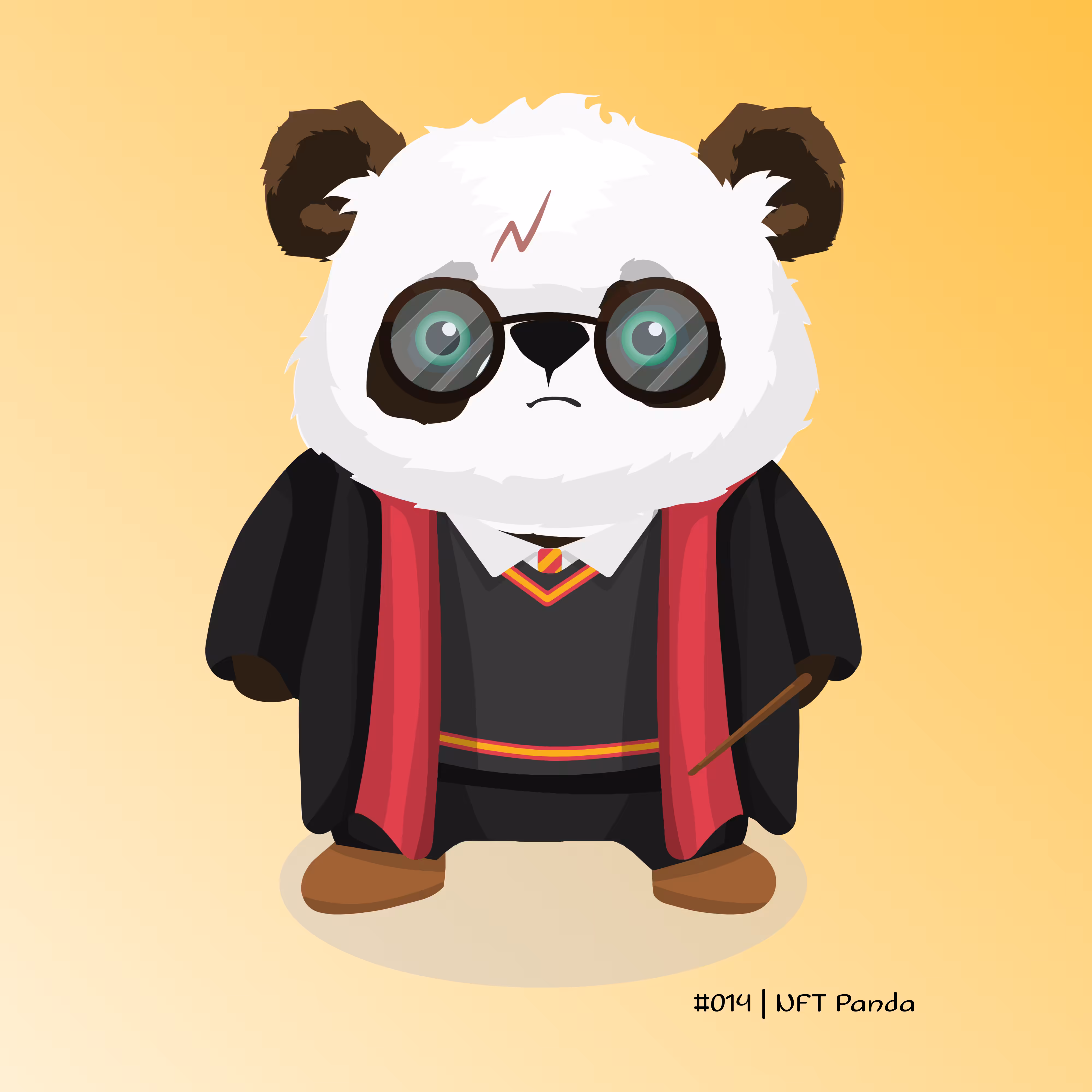 #014 NFT Panda - Parry Potter