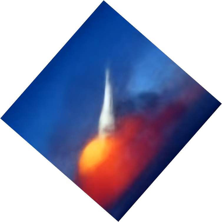 Rocket ship launch
