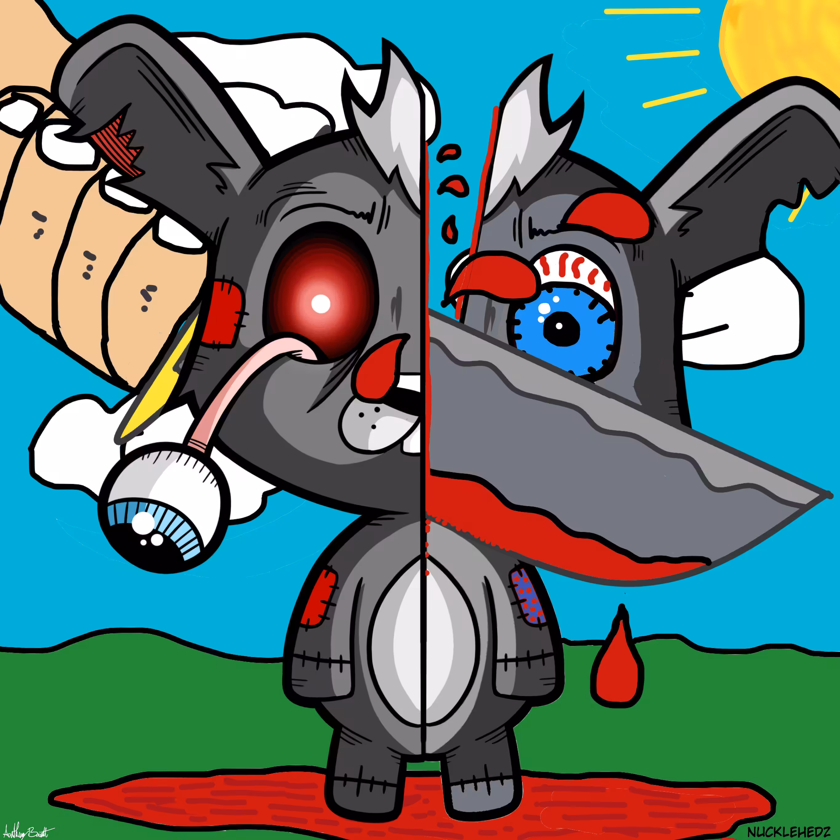 nucklehedz zombie bunny