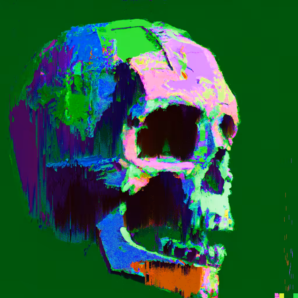 FAKE BASQUIAT SKULL #7