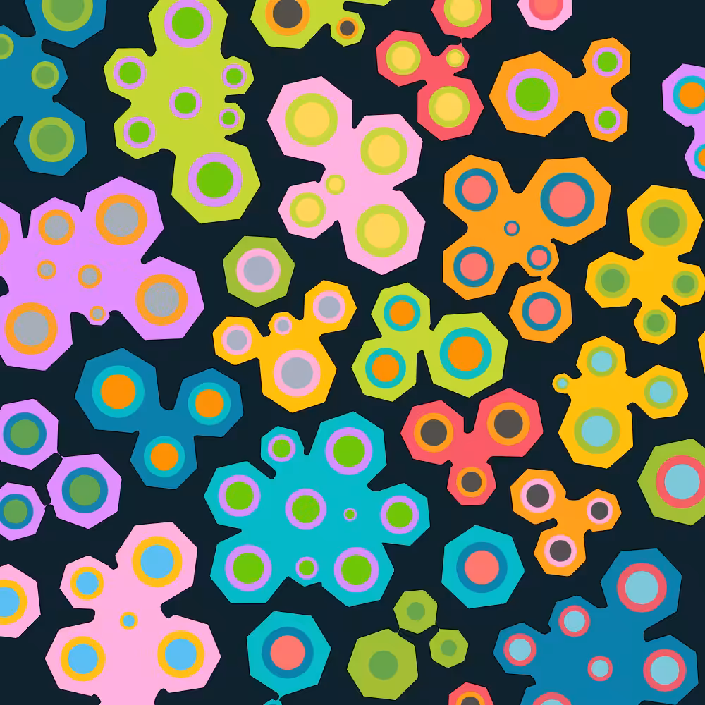 Colorful cartoon shapes(free edition) #55