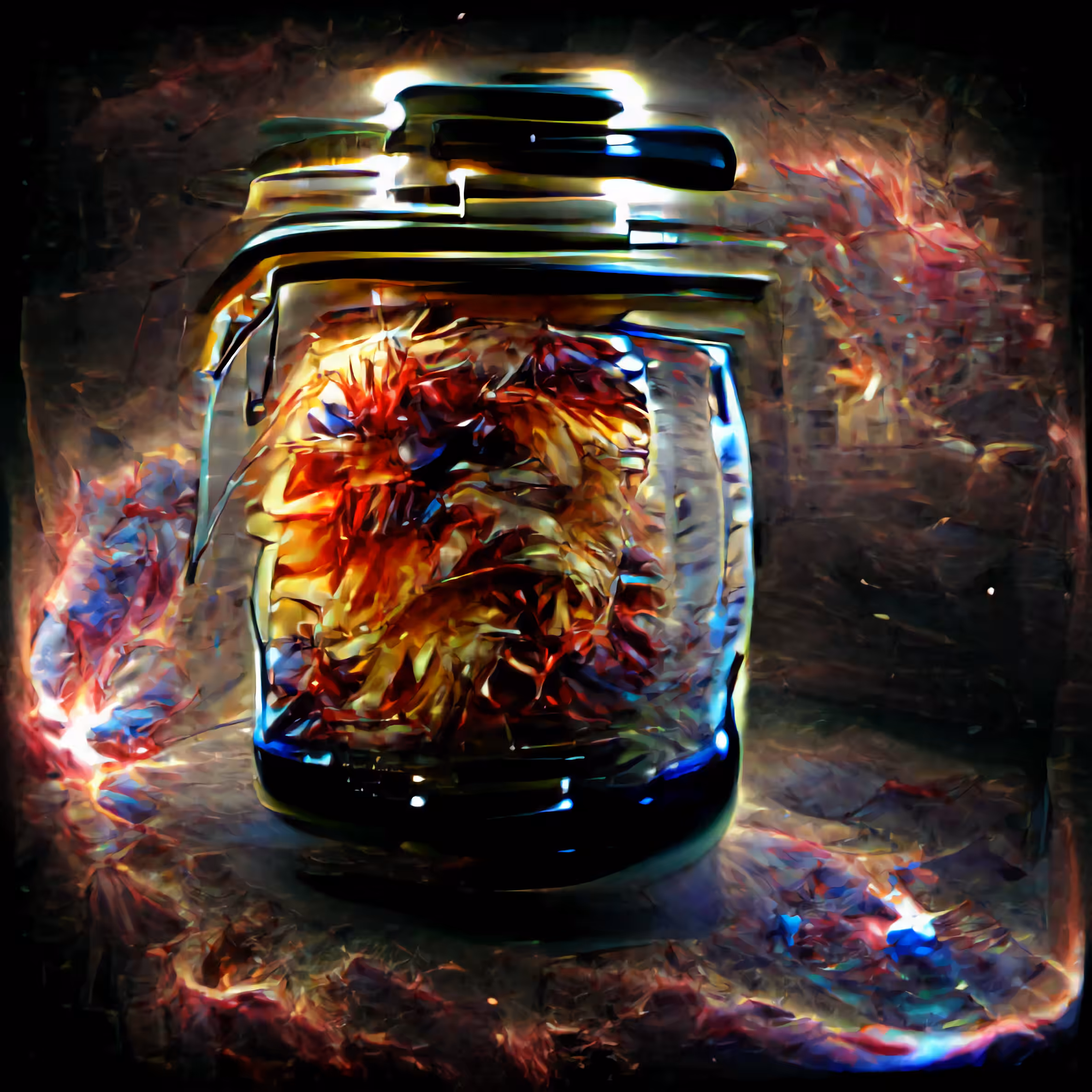 Supernova, inside a jar