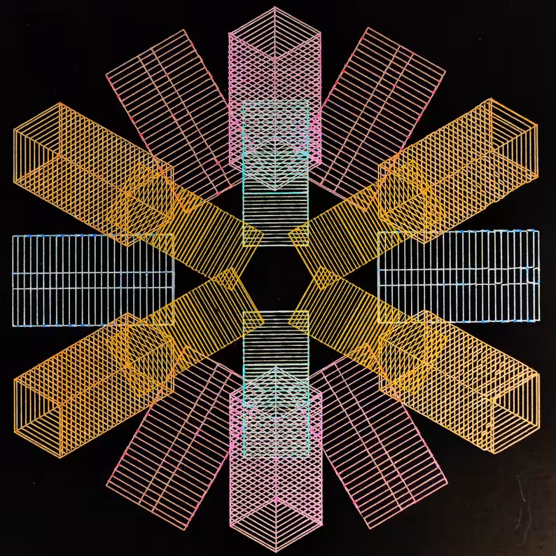 Gen-X | Generative Art | Black Square VI