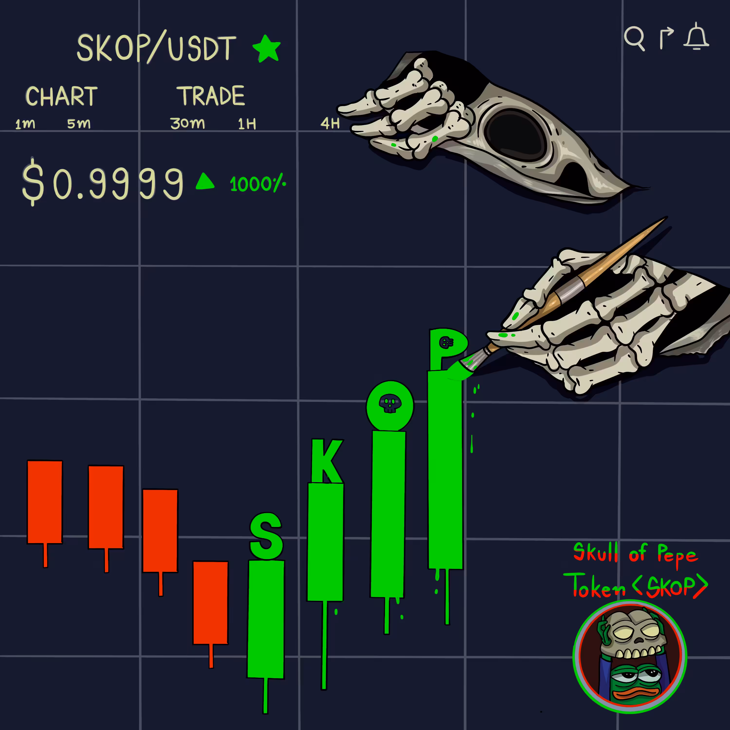 💚💀Green $SKOP Stick💀💚