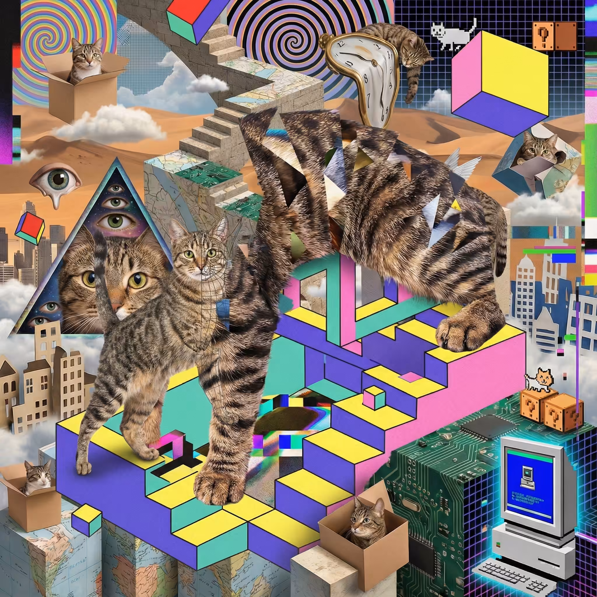 abstract cats #19