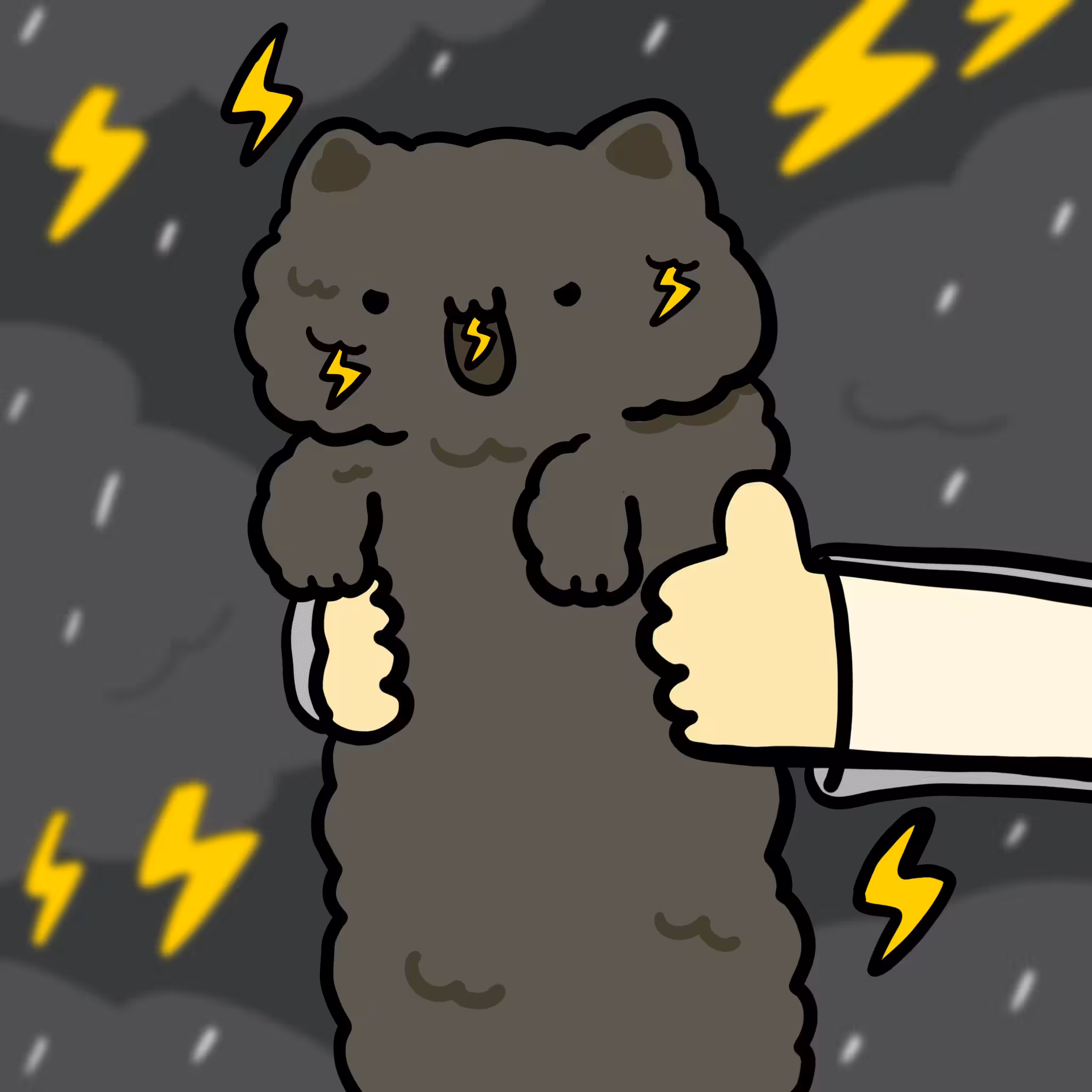 Long long Thunder cloud cat #130
