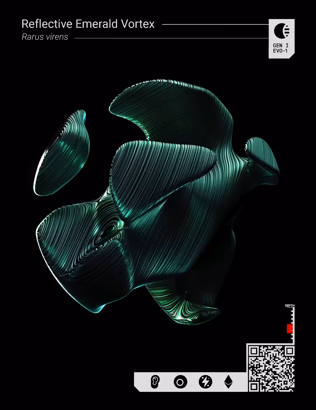 Reflective Emerald Vortex