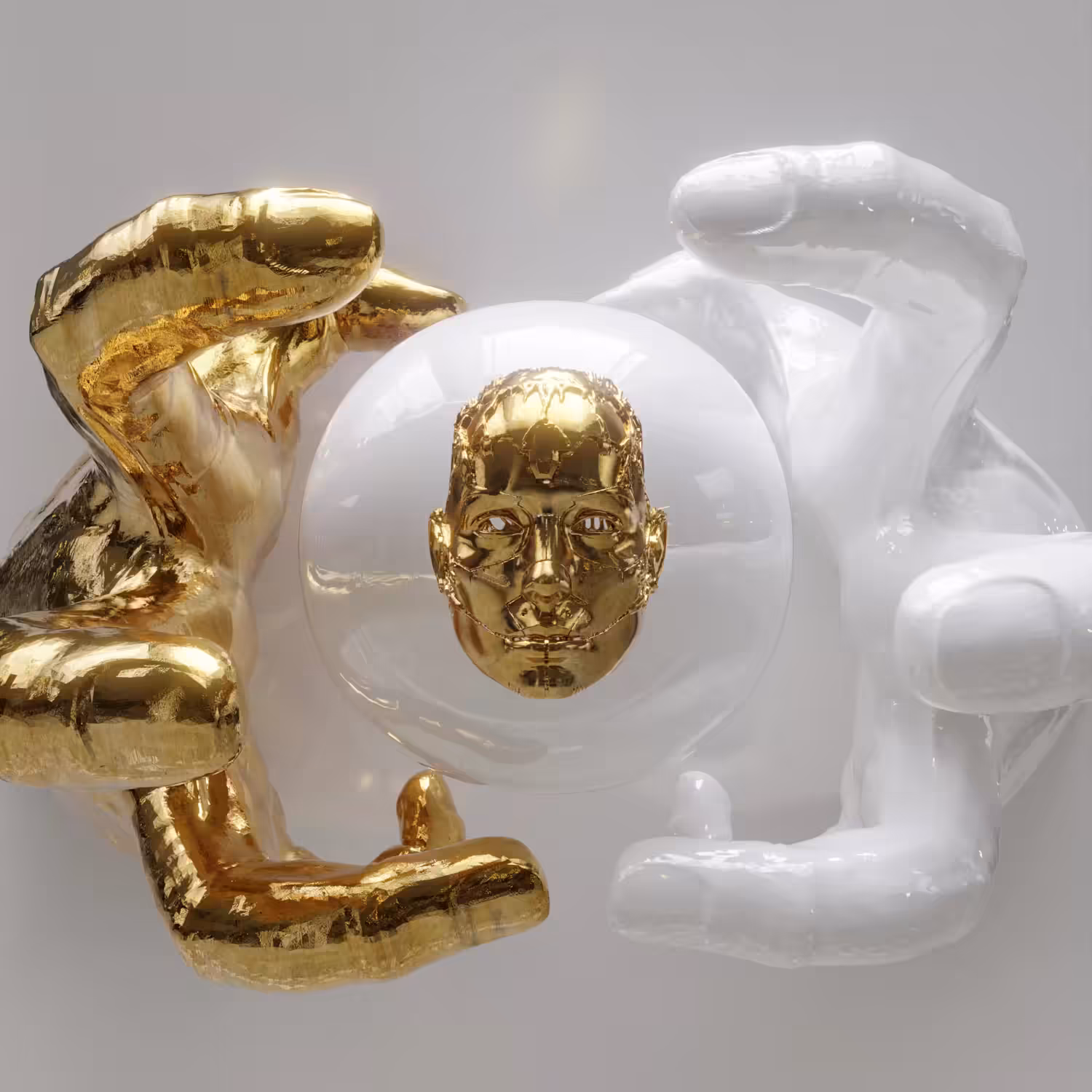 The Morph ( Glossy white and gold version)