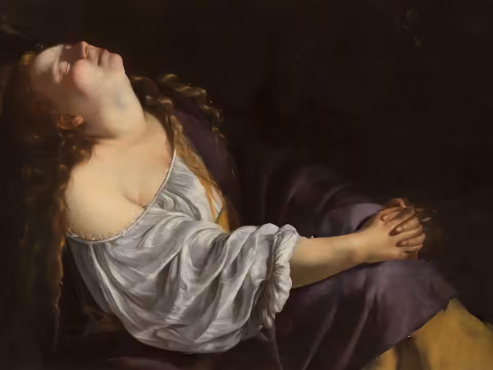 Women in Art Animated No. 6 - Artemisia Gentileschi, Mary Magdalene in Ecstasy