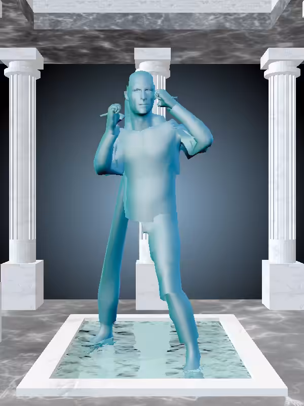HeavenComputer: The Punching Aqua Green Man #350