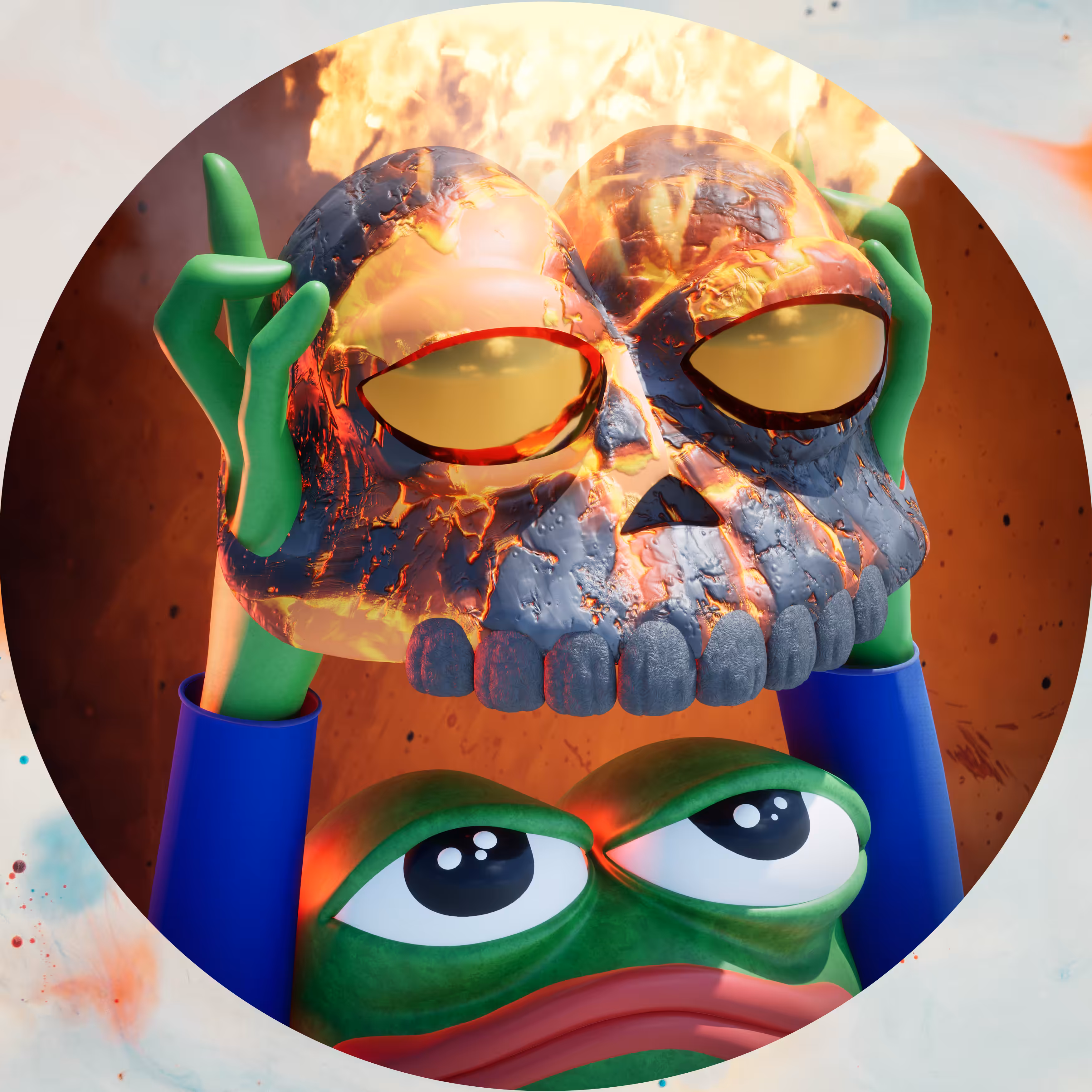 BURNING SKULL