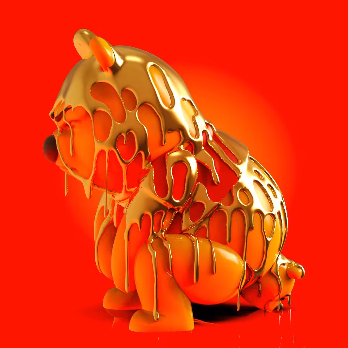 JUMBO GOLDEN POOHPOOH