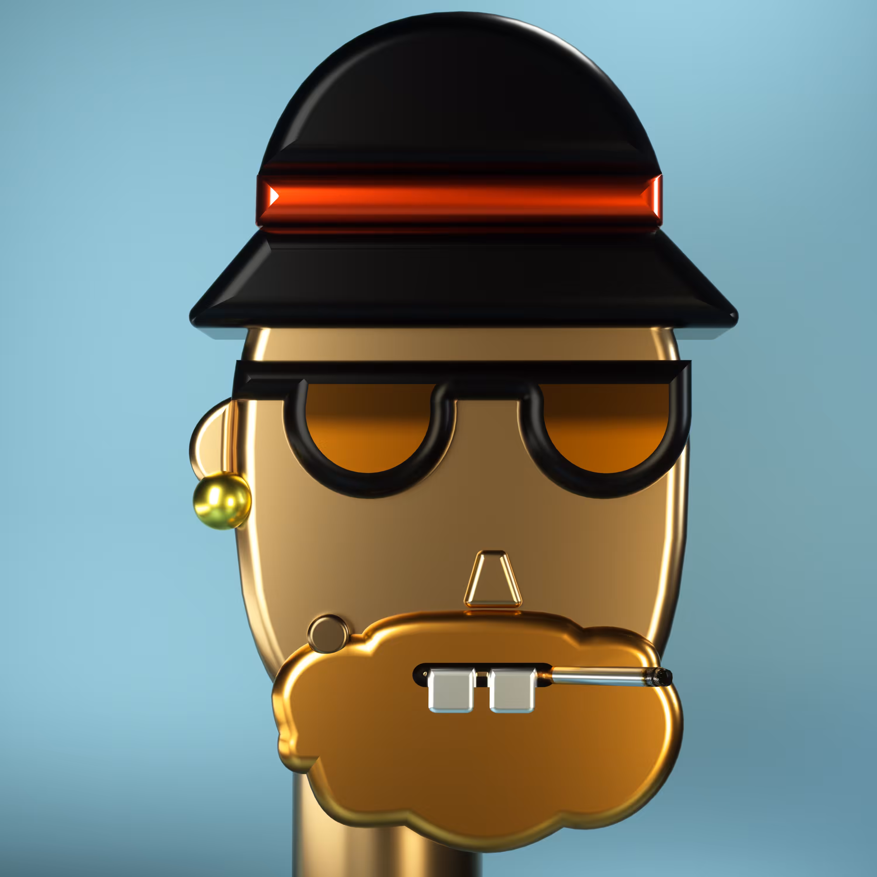 3D Chrome Punk #1101