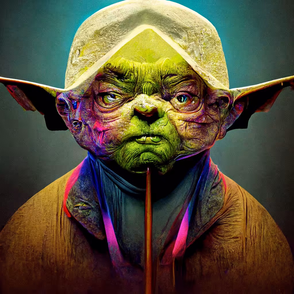 Midjourney AI - Yoda 004