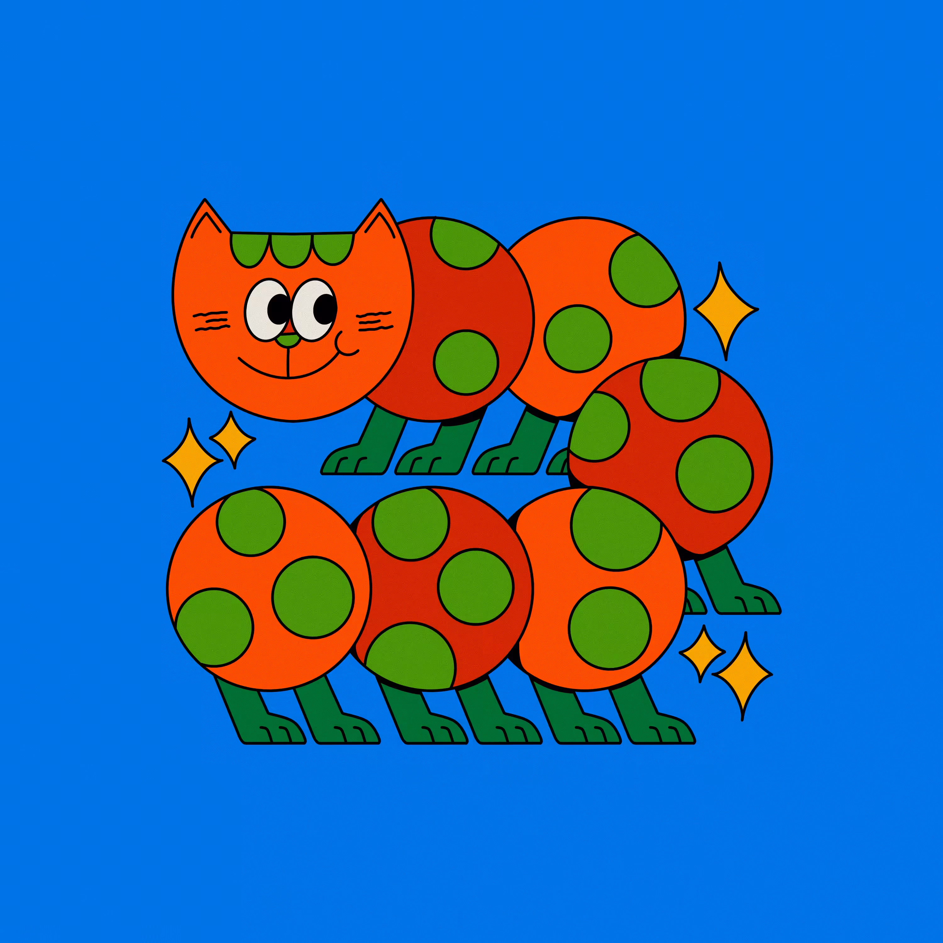 Weird Cat 1/1: Weird cat - Purrrpillar